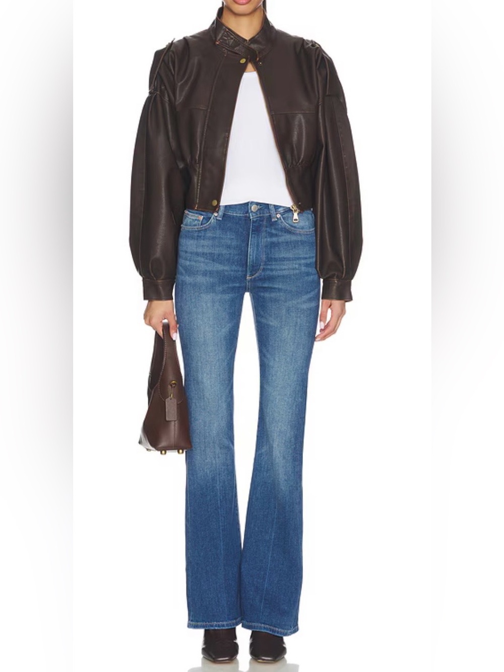 DL1961 Bridget High Rise Bootcut Jeans 31"W Blue 33"L Inseam Tall Stretch